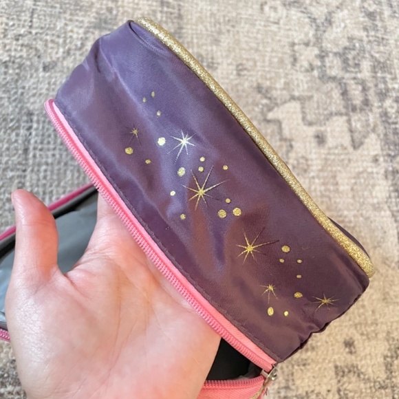 Unicorn 🦄 magical sparkle insulated lunch bag lunchbox deep purple pink gold - Picture 3 of 8